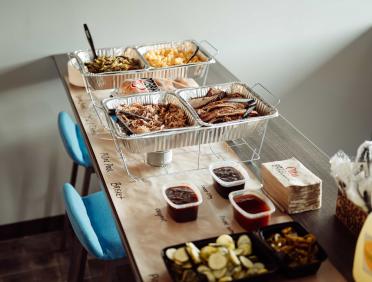 City BBQ Catering spread