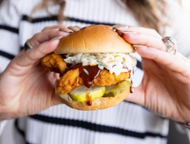 Chipotle Peach Chicken Sandwich