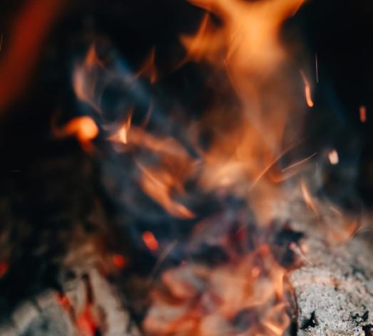 Logs in the smoker
