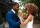 Groom and bride at City Barbeque–catered wedding